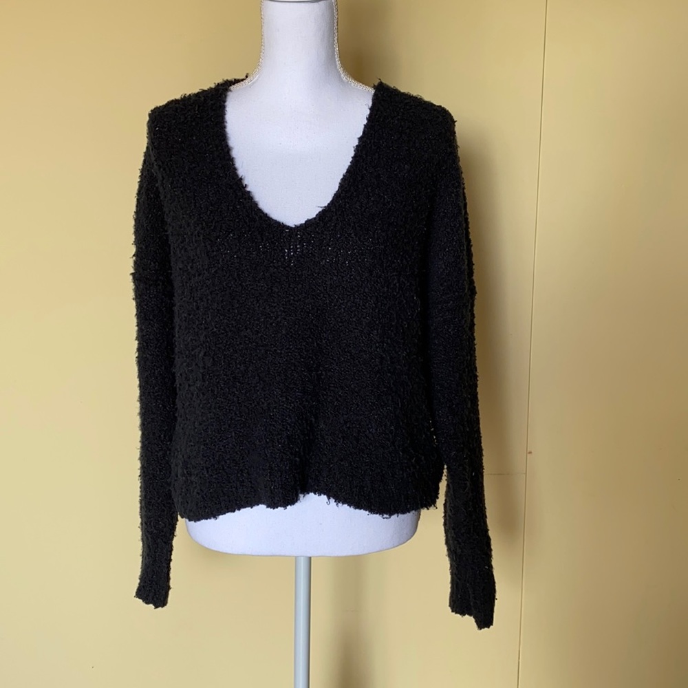 Free people black sweater comfy size XS - Picture 2 of 10